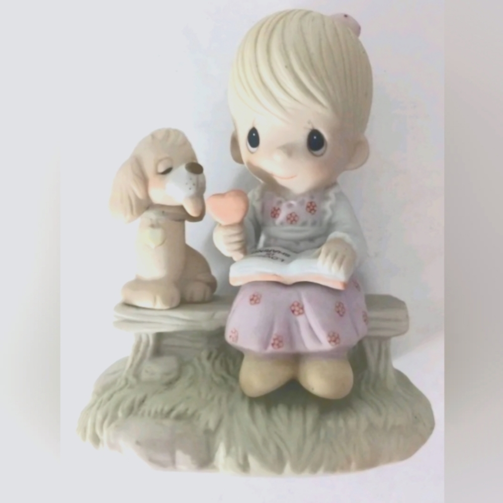 Precious Moments “Loving is Sharing" Jonathan & David RARE Novelty Figurine NWOT